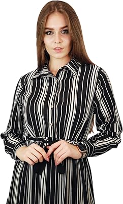 Long dresses with Kidwala stripes for women with knot on the front and sleeves.. DIAYTAR NIGERIA: Where shopping meets satisfaction with affordable prices and prompt delivery services.