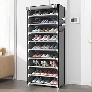 Versatile portable shoes organizer with 10 Beauty layers with fabric cover.. Discover endless shopping possibilities at DIAYTAR NIGERIA, with budget-friendly prices and reliable delivery.
