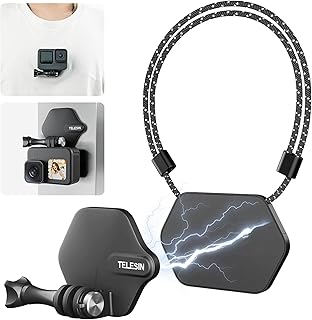 Telesin magnetic action camera support, breast strap mounting kit compatible with GoPro, Insta360, Dji Osmo Action.. DIAYTAR NIGERIA delivers more than products - we deliver affordable shopping satisfaction nationwide.