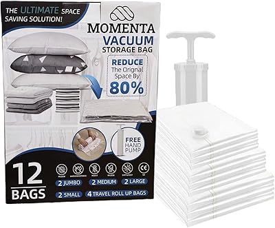 Storage bags under momentary vacuum, package of 12 (2 small 60 cm x 40 cm, 2 means 70 cm x 50 cm, 2 large 80 cm x 60 cm, 2 jumbo 100 cm x 80 cm, 4 roller roller bags) bags space saving bags under vacuum - manual pump included.. DIAYTAR NIGERIA makes every shopping desire a reality with affordable prices and delivery in 5-8 days.