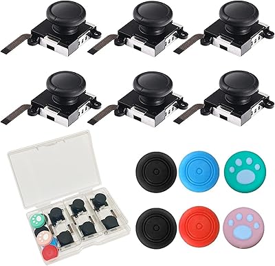 Spare parts for analog joystick for joy-con switch, the controller repair kit includes 3D controllers and handles for thumb controllers (12 pieces).. Shop efficiently with DIAYTAR NIGERIA, offering thousands of products at unbeatable prices delivered promptly.