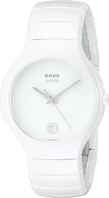 RADO watch R27695722 True jubilee in white ceramic for men, white, white, luxury.. Elevate your shopping experience with DIAYTAR NIGERIA's vast catalog and budget-friendly options.