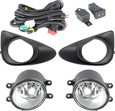 Wflnhb Kit of replacement fog lights for Toyota Yaris Hatchback 2012-2014, 2 front bumper lights.. Find everything you need at prices you'll love with DIAYTAR NIGERIA's comprehensive e-commerce platform.