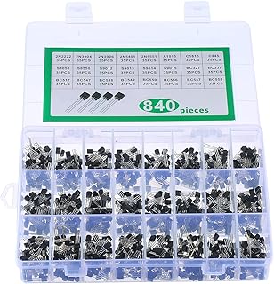 24 Values ​​840 PIECES NPN PNP Transistor TO-92 Assorted Kit Transistor for general use BC327 BC337 BC547 2N222 3904 3906 C945.. DIAYTAR NIGERIA: Your affordable shopping destination with thousands of products delivered in days.