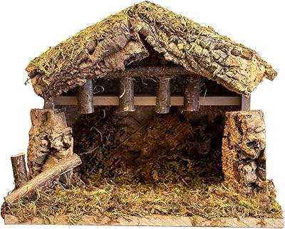 Set of Stationary Wooden Perches in Christmas wood Village Neviti, 10 "x 5" x 8 ", made in Italy.. From Lagos to Kano, DIAYTAR Nigeria delivers across Nigeria in days.