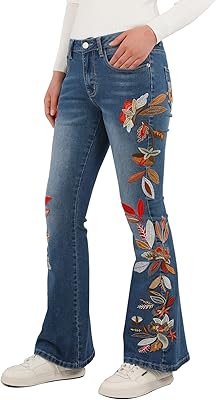 Large and low -embroidered denim denim jeans for women.. Experience hassle-free shopping with DIAYTAR NIGERIA's user-friendly platform and prompt delivery service.