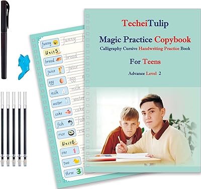 Training book with reusable magic handwriting Tikitulip for children including an easy handling and a charging pen, 1 set of handwriting training books for adults (level - 2 adults).. DIAYTAR NIGERIA delivers more than expected with our extensive catalog and 5-8 day delivery service.