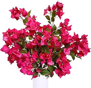 Set of 8 branches of Bougainvilliers in silk of artificial flowers for wedding table centers, table runner, interior and exterior decoration - 30 inches (fuchsia).. Your go-to destination for affordable online shopping, DIAYTAR NIGERIA delivers in under 8 days.