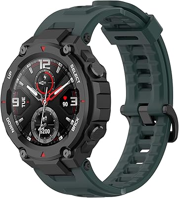 Hingkang Compatible with Amazfit T-Rex watch bracelets, adjustable silicone replacement sports bracelet, accessory bracelet adapted to the Amazfit T-Rex watch, Amazfit T-Rex Pro smart watch, Made in Quartz.. DIAYTAR NIGERIA connects you with thousands of products at competitive prices, delivered within a week.