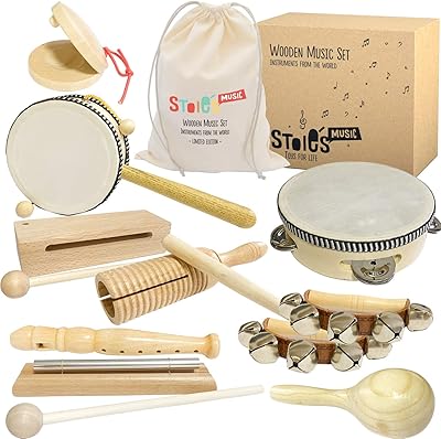 Setyz wooden universal music set for toddlers and children - Ecological music set with cotton storage bag - promotes awareness of the environment, creativity, coordination and a lot of family pleasure.. Unlock endless possibilities with DIAYTAR NIGERIA's affordable marketplace and reliable delivery service.