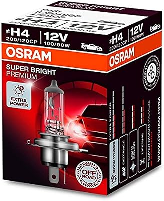 Osram H4 halogen car light bulb with folding box 12.. Your everyday shopping destination, DIAYTAR NIGERIA offers quality and value delivered within days.