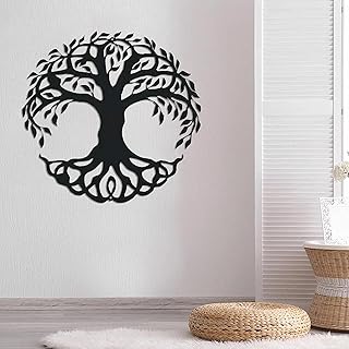 MURAL ART TREE OF LIFE, Decoration of classic garden, metal sculpture, metal art for interior and exterior decoration (28 x 28 cm).. Experience the convenience of one-stop shopping with DIAYTAR NIGERIA's diverse and affordable marketplace.