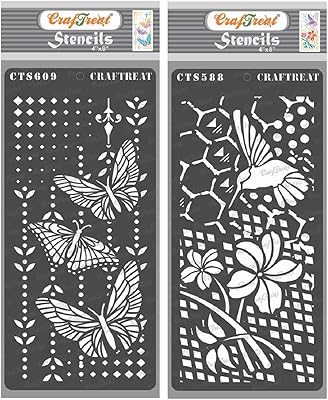Colibri stencils for paint on wood canvas paper and magic flowers tiles.. Say goodbye to long wait times — DIAYTAR Nigeria ships in just 5–8 days!