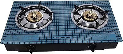 Olsenmark gas stove double burner ignition tempered glass.. Affordable luxury and fast service — only on DIAYTAR Nigeria.