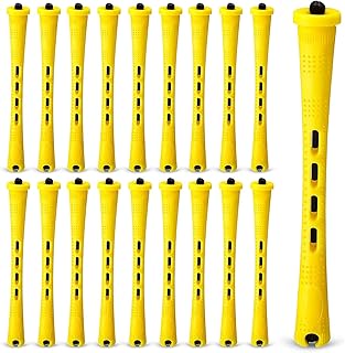 Plastic permanent rollers, cold curl stems, hairstyle tools, 60 pieces (0.71 cm, yellow).. Discover the convenience of DIAYTAR NIGERIA's vast product range delivered affordably in 5-8 days.