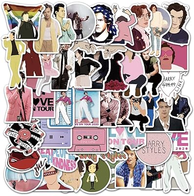 Barisc autocollants of the Pop Harry Styles singer, 50 Pieces Waterproof sticker in Vinyl for laptop Bike Water Bottles Baggage Baggage Skateboarding, Graffiti Patches Gift for Adolescents Adults Fans Fans.. Experience shopping freedom with DIAYTAR NIGERIA's vast selection and dependable nationwide shipping.