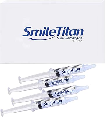 Recharge of whitening gel of the teeth smile titan 4 syringes 44 % carbamide peroxide.. Great deals and fast delivery — the DIAYTAR Nigeria guarantee.