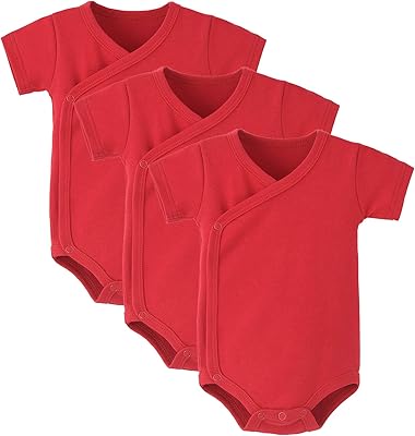 Lot of 3 baby bodysuits with side press pimples and cotton kimono shirt with short-colored sleeve for 0 to 12 months.. DIAYTAR NIGERIA revolutionizes access to quality products with affordable prices and dependable shipping.