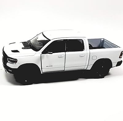 Kensmart 2019 dodge ram 1500 pickup truck molded chamber (1/46 o, white)