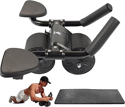 Abdominal wheel with elbow support, abdominal roller with automatic rebound, exercise board wheel for home fitness equipment (random colored cushion).. Enjoy the simplicity of shopping with DIAYTAR NIGERIA, offering vast choices delivered in just 5-8 days.