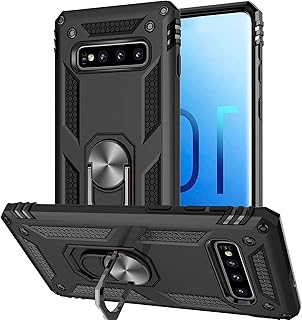 Samsung Galaxy S10 case with tempered glass screen protector protective ring.. Experience the ease of one-stop shopping with DIAYTAR NIGERIA's diverse catalog and nationwide delivery.
