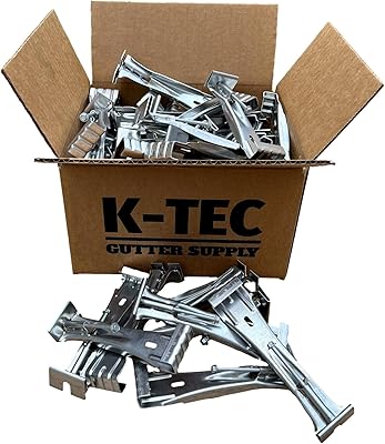 K-TEC (package of 25) 6-inch robust hidden gutter support support, support for support with clip for aluminum gutters K style K.. DIAYTAR NIGERIA: Your trusted e-commerce partner with extensive product choices and affordable delivery.