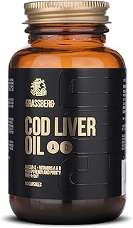 Grassberg cod liver oil with EPA, DHA, Vitamins A and D 3-60 Capsules.. Be part of Nigeria’s most trusted online shopping experience — DIAYTAR Nigeria.