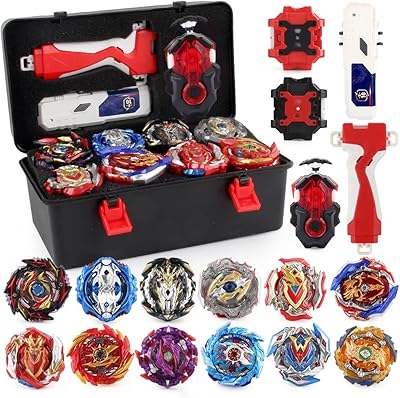 Jimmy Bay BATTLING TOP BURST GYRO GAME SET, composed of 12 rotating pieces and 3 launchers, a combat game with a portable storage box, a gift for children and boys aged 8 and over.. No delays, no drama — just fast, affordable shopping with DIAYTAR Nigeria.