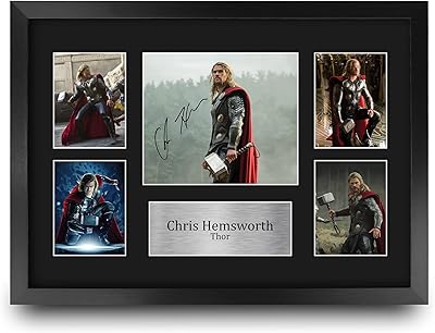 HWC Trading Fr A3 Chris Hemsworth Thor presents a printed and signed autograph photo.. Your new favorite way to shop online — DIAYTAR Nigeria.