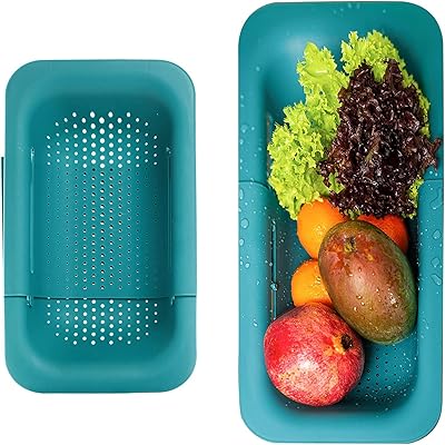 Draft basket on sink, stretch kitchen sink plaster for house, adjustable kitchen sink strap, plastic drain basket for rinsing sewers, drying of vegetables, fruit, pasta, green.. DIAYTAR NIGERIA: Where value meets variety with reliable nationwide delivery in under 8 days.