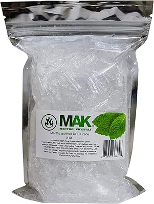 Collection of 100 % natural and organic Menthol crystals of Spa quality in a 236 ml climble bag.. DIAYTAR NIGERIA: Where smart shoppers find everything they need at prices they can afford.