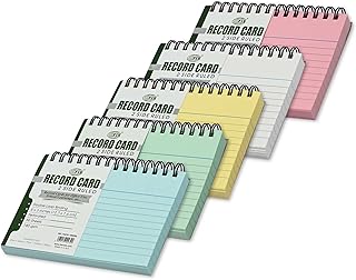 FIS Rule Registration Card 180 GSM 5 x 3 inches, double propeller ring, pack of 5 colors - FSIC53-180SP5C.. DIAYTAR NIGERIA makes online shopping accessible with our comprehensive platform and prompt delivery service.