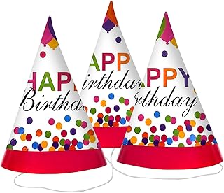 Happy birthday conical hats, 9 -inch pink birthday party hats for adults, birthday party supplies and decorations for children [pack of 6].. Experience the ease of digital shopping with DIAYTAR NIGERIA's affordable and diverse marketplace.