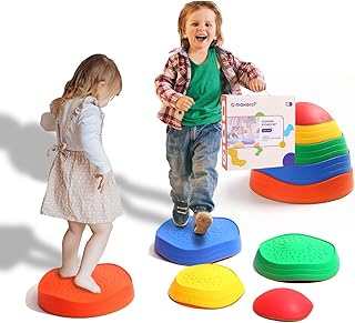 Makarci springboard for children, 5 pieces of non -slip plastic balance stones to promote children's coordination skills.. Experience the convenience of online shopping with DIAYTAR NIGERIA's reliable 5-8 day delivery service.