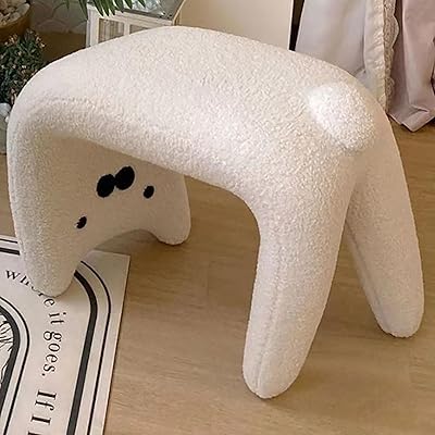 Small chat stool for porch, dressing table, modern pouffe with soft padded seat, multifunctional vanity chairs for makeup, changing stool for animal shoes, for living room, bedroom, home decoration.. Shop the future with DIAYTAR NIGERIA - thousands of products, unbeatable prices, delivery within a week.