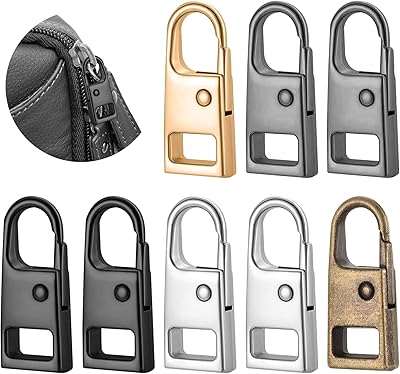 Replacement zipper repair kit, universal replacement of detachable metal traction head, zipper handle repair kit for luggage, backpack and jacket (8 parts).. From office supplies to fashion — DIAYTAR Nigeria brings it fast.