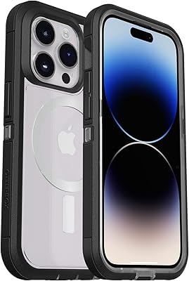 Transparent protective shell Otterbox Defender XT for iPhone 14 Pro Max, Black Crystal, 77-90156.. DIAYTAR Nigeria: Where affordability meets speed and quality.