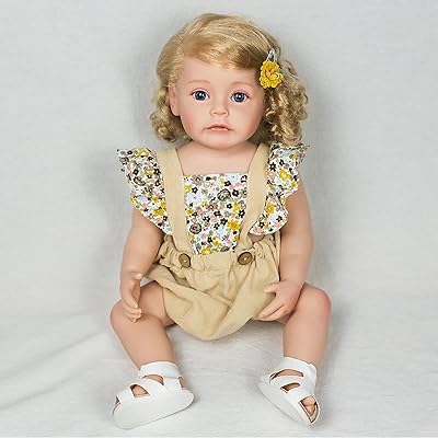 Zeno - Reborn baby doll, Reborn doll in 48 cm flexible silicone vinyl, looks like a real doll with blue eyes and golden hair.. Shop with intention at DIAYTAR NIGERIA, offering thousands of products at budget-friendly prices.