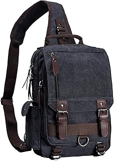 Mygreen Damped shoulder bag in canvas, travel backpack for women and men, black, shoulder, modern/adjusted.. DIAYTAR NIGERIA: Where every shopping need is met with affordable prices and reliable 5-8 day delivery.