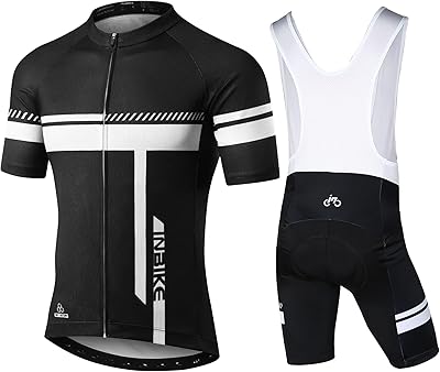INBIKE Breathable cycling jersey with short sleeves for men with fast drying with lining jersey mountain bike, white and black MH319.. DIAYTAR NIGERIA: Your trusted e-commerce partner with extensive product choices and affordable delivery.