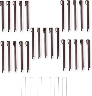Jawal garden border stakes - Set of 25, 10 \ "Brown for landscaping - Complete with 6 metal staples.. Wide range, low cost, fast delivery — that’s DIAYTAR Nigeria.