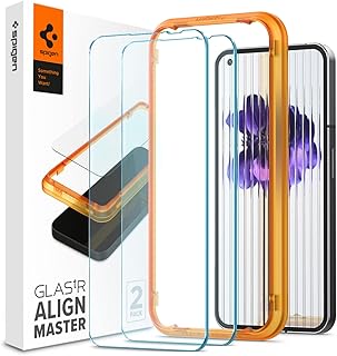 Wallpaper protector in temperate Spigen Glaster Premium designed for nothing (1) - [Fit box - Pack of 2].. Nigeria shops with DIAYTAR — wide selection, fast shipping, and great value.