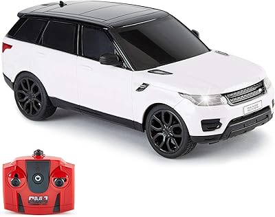 CM JRC CARS Sports car rage rover remote controlled on a 1:24 scale with LED lights by TM (Range Rover Sport White).. DIAYTAR NIGERIA brings the marketplace home to you with affordable prices and delivery in 5-8 days.