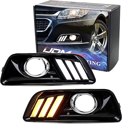 IJDMTOY Kit of daytime fires at 22 LED white xenon/yellow amber for Chevrolet Malibu 2013-2015.. Experience the DIAYTAR difference with our vast product selection and delivery within 5-8 days.