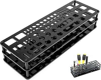Tournevis organizers at 63 slots, storage support for multifunction tools, acrylic support for workshop tools, tray, screwdriver, tweezers, brushes, pens.. Skip the traffic, shop online — DIAYTAR Nigeria brings it to you.