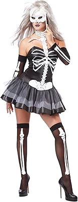California costumes Platium for women - Adult, black/white skeleton costume.. DIAYTAR NIGERIA delivers value, variety, and convenience with our nationwide 5-8 day shipping.