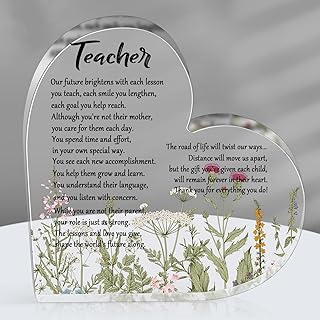 Teacher appreciation gifts for women heart in acrylic clipper for teachers Souvenir gifts thank you for a teacher gift thank you for colleague assistant teaching day of the end of year anniversary... Discover why millions choose DIAYTAR for affordable online shopping with delivery in just 5-8 days.