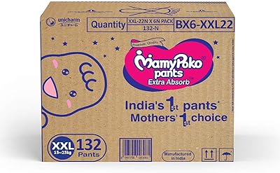 Mamiboko Jumbo Set - Super absorbent diapers, XXL, 15-25 kg (132 pieces).. DIAYTAR NIGERIA brings the market to your fingertips with affordable prices and prompt delivery service.