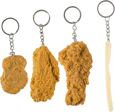 4 pieces keychain chicken food chicken fries fried keychain simulation food for home office car, 1.. Enjoy a hassle-free shopping experience with DIAYTAR Nigeria, where products are categorized for your convenience and delivery is always on time.