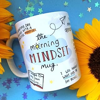 Motivation cup Day the Morning Mindset in ceramic 350 ml, coffee and tea cup with motivation quote, gift for friends, brother, sister and lovers.. Experience the convenience of online shopping with DIAYTAR NIGERIA's reliable 5-8 day delivery service.